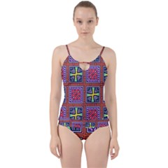 Shapes In Squares Pattern                      Cut Out Top Tankini Set by LalyLauraFLM