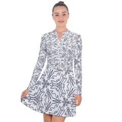 Pattern Design Pretty Cool Art Long Sleeve Panel Dress by Wegoenart