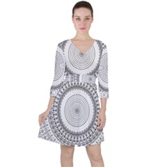 Pattern Design Pretty Cool Art Ruffle Dress by Wegoenart