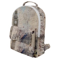 London Westminster Bridge Building Flap Pocket Backpack (small) by Wegoenart