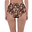 Pizza Pattern Reversible High-Waist Bikini Bottoms View4