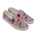 dinosaurs pattern Women s Canvas Slip Ons View3