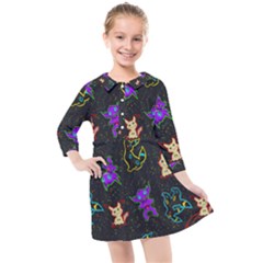 Mimi Kids  Quarter Sleeve Shirt Dress by Mezalola