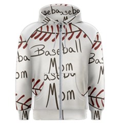 Baseball Mom Ball Men s Zipper Hoodie by Arcade