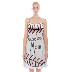 Baseball Mom Ball Spaghetti Strap Velvet Dress by Arcade