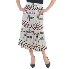 Baseball Mom Ball Midi Mermaid Skirt by Arcade