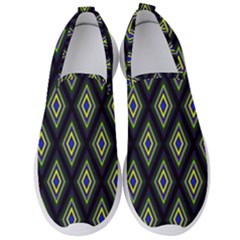 Colorful Diamonds Variation 2 Men s Slip On Sneakers by bloomingvinedesign