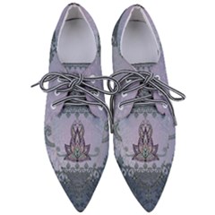 Abstract Decorative Floral Design, Mandala Pointed Oxford Shoes by FantasyWorld7