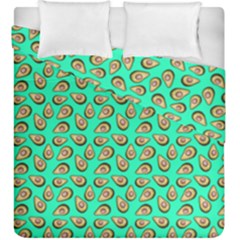 Tropical Aqua Avocadoes Duvet Cover Double Side (king Size) by snowwhitegirl