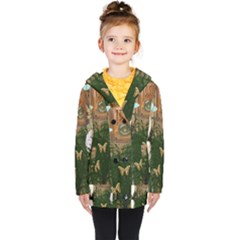 Vintage Llorona Collage Kids  Double Breasted Button Coat by snowwhitegirl