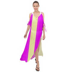 Colors And More Wonderful Colors Maxi Chiffon Cover Up Dress by pepitasart