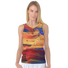 Rainbow Waves Women s Basketball Tank Top by WILLBIRDWELL