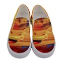 RAINBOW WAVES Women s Canvas Slip Ons View1