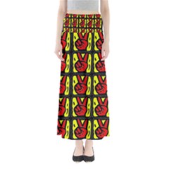 Peace Full Length Maxi Skirt by ArtworkByPatrick