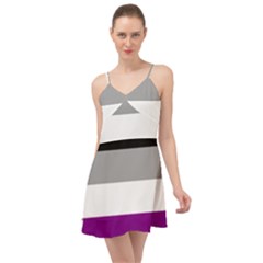 Asexual Pride Flag Lgbtq Summer Time Chiffon Dress by lgbtnation