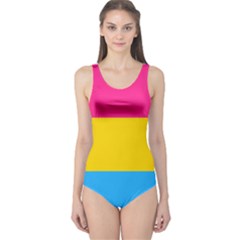 Pansexual Pride Flag One Piece Swimsuit by lgbtnation