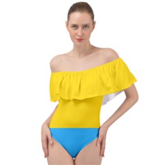 Pansexual Pride Flag Off Shoulder Velour Bodysuit  by lgbtnation