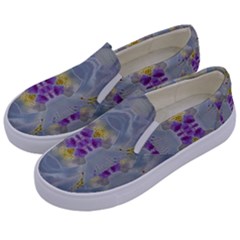 We Are Flower People In Bloom Kids  Canvas Slip Ons by pepitasart