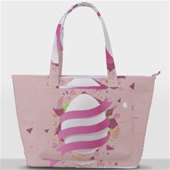 Easter Egg Colorful Spring Color Back Pocket Shoulder Bag  by Pakrebo