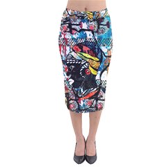 Image 1 Velvet Midi Pencil Skirt by TajahOlsonDesigns