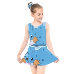 Patokip Kids  Skater Dress Swimsuit by MuddyGamin9