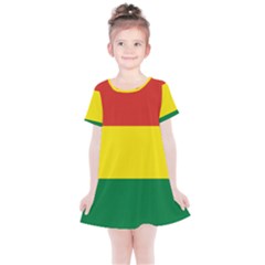 Bolivia Flag Kids  Simple Cotton Dress by FlagGallery