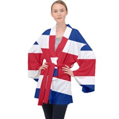 Costa Rica Flag Velvet Kimono Robe by FlagGallery