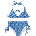 Wallpaper Background Blue Colors Kids  Classic Bikini Set View1