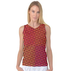 Pattern Textile Structure Abstract Women s Basketball Tank Top by Pakrebo