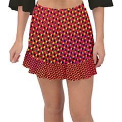 Pattern Textile Structure Abstract Fishtail Mini Chiffon Skirt by Pakrebo