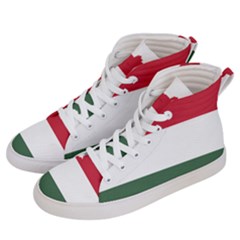 Hungary Country Europe Flag Women s Hi-top Skate Sneakers by Sapixe