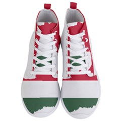 Hungary Country Europe Flag Men s Lightweight High Top Sneakers by Sapixe