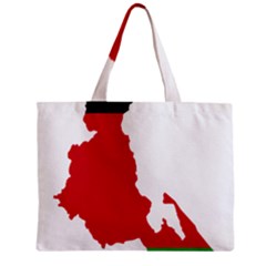 Malawi Flag Map Geography Outline Zipper Mini Tote Bag by Sapixe