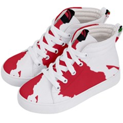 Malawi Flag Map Geography Outline Kids  Hi-top Skate Sneakers by Sapixe