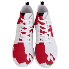 Malawi Flag Map Geography Outline Men s Lightweight High Top Sneakers by Sapixe