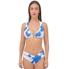 Somalia Flag Map Geography Outline Double Strap Halter Bikini Set by Sapixe