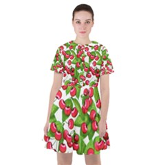 Cherry Leaf Fruit Summer Sailor Dress by Mariart