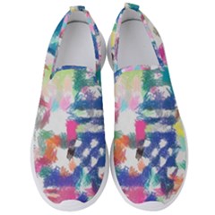 Colorful Crayons                             Men s Slip On Sneakers by LalyLauraFLM