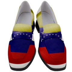 Venezuela Flag Country Nation Women s Chunky Heel Loafers by Sapixe