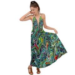 D 4 Backless Maxi Beach Dress by ArtworkByPatrick