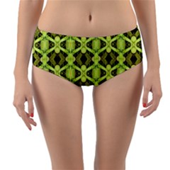 D 8 Reversible Mid-waist Bikini Bottoms by ArtworkByPatrick