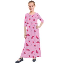 Summer Kids  Quarter Sleeve Maxi Dress by scharamo