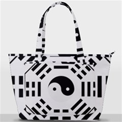 Bagua Yin Yang Yang Yin Chinese Back Pocket Shoulder Bag  by Pakrebo