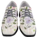 Spring Watercolour Flowers Women Heeled Oxford Shoes View1