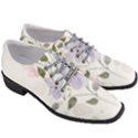 Spring Watercolour Flowers Women Heeled Oxford Shoes View3