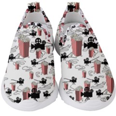 Movies And Popcorn Kids  Slip On Sneakers by bloomingvinedesign