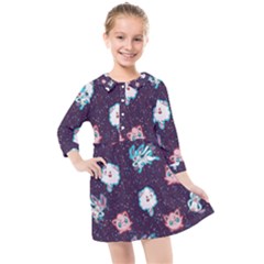 Fairy Type Kids  Quarter Sleeve Shirt Dress by Mezalola