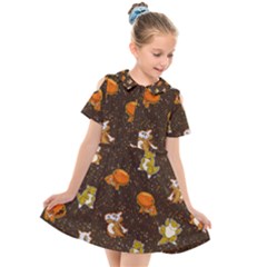 Ground Type Kids  Short Sleeve Shirt Dress by Mezalola