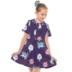 Fairy Type Kids  Short Sleeve Shirt Dress by Mezalola