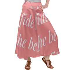 Self Confidence  Satin Palazzo Pants by Abigailbarryart